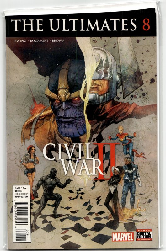 Ultimates #8 (Marvel Comics, 2016), raw, ungraded comic book — front cover