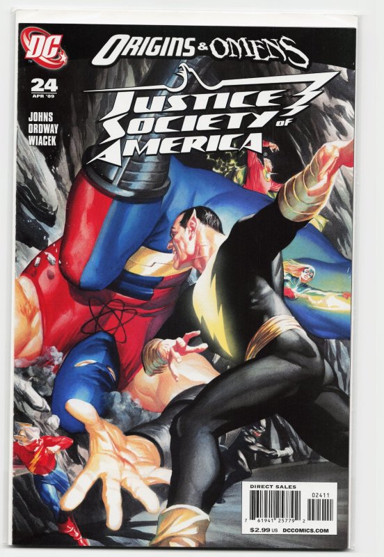 Justice Society of America #24 (DC Comics, 2009), raw, ungraded comic book — front cover