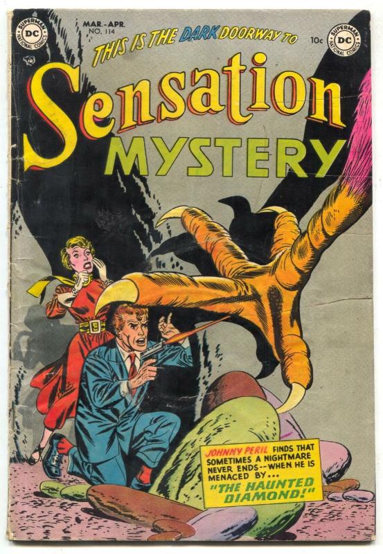 Sensation Mystery #114 (DC Comics, 1953), raw comic book in VG condition — front cover