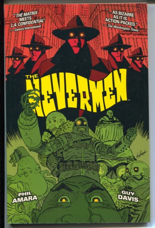 Nevermen-Phil Amara-2001-PB-VG/FN, raw comic book in VG/FN condition — front cover