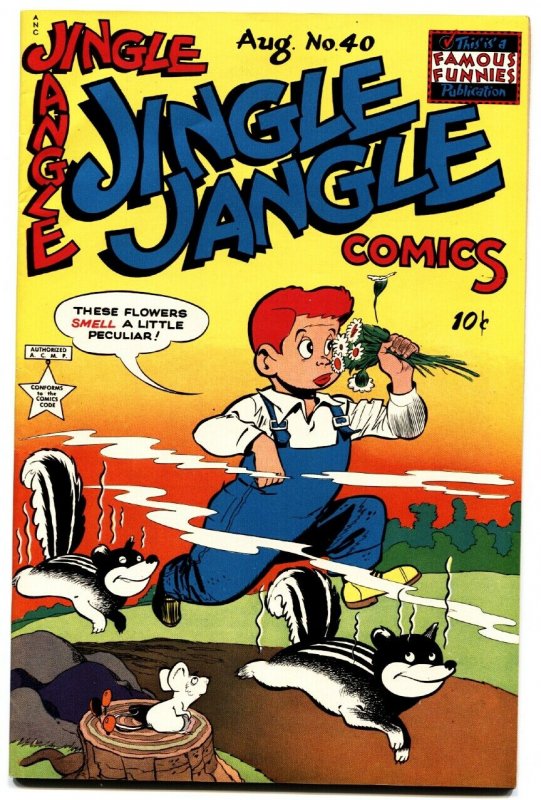 Jingle Jangle Comics #40 (1949), raw, ungraded comic book — front cover