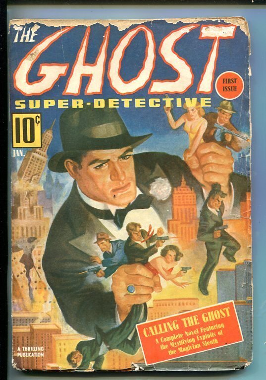 Pulp: Ghost Super-Detective-Jan 1940-Pulp---Southern States PEDIGREE-vg (1940), raw, ungraded comic book — front cover