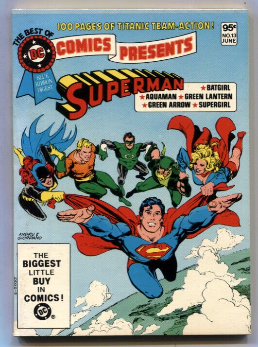 The Best of DC Digest #13 (1981), raw, ungraded comic book — front cover