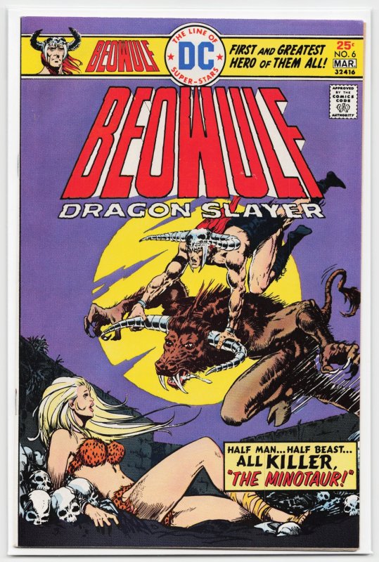 Beowulf #6 (Marvel Comics, 1976), raw, ungraded comic book — front cover