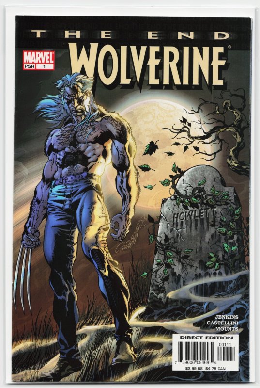 Wolverine: The End #1 (2004), raw, ungraded comic book — front cover