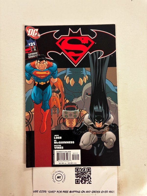 Superman Batman #21 (DC Comics), raw comic book in NM condition — front cover