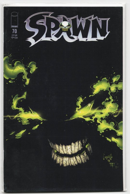 Spawn #70 (Image Comics, 1998), raw, ungraded comic book — front cover