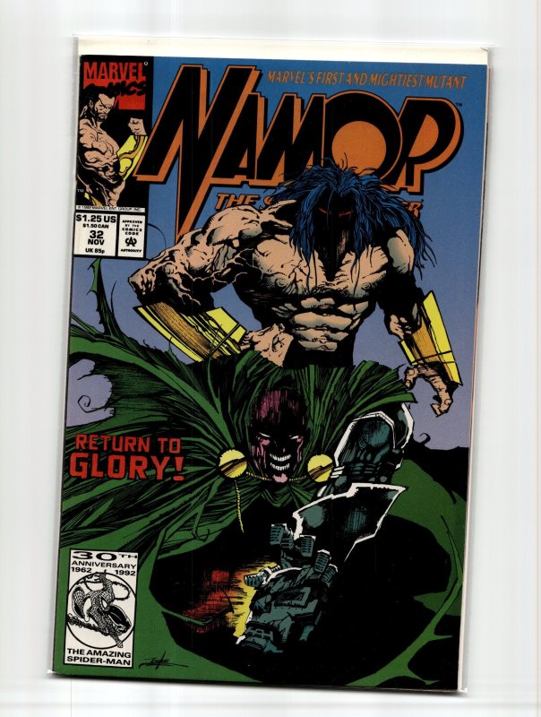 Namor, the Sub-Mariner #32 (Marvel Comics, 1992), raw, ungraded comic book — front cover
