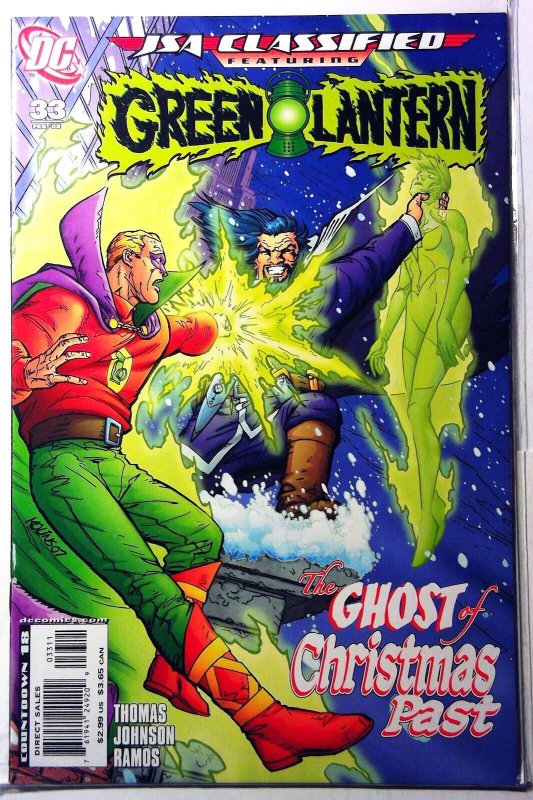 JSA Classified (Green Lantern) #33 (DC Comics, 2008), raw, ungraded comic book — front cover