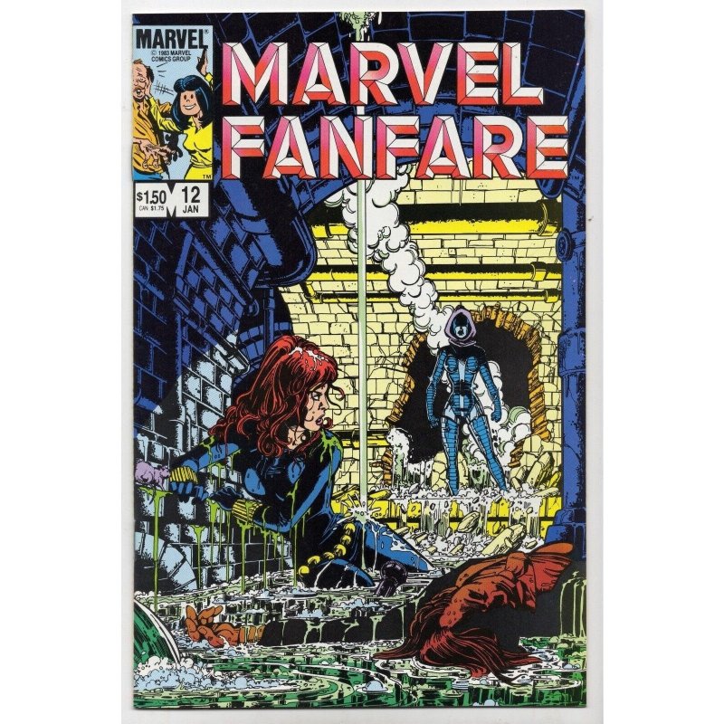 Marvel Fanfare #12 (Marvel Comics, 1984), raw comic book in NM+ 9.6 condition — front cover