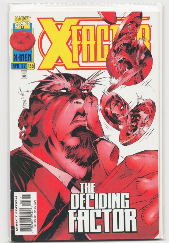 X-Factor #133 (Marvel Comics, 1997), raw, ungraded comic book — front cover