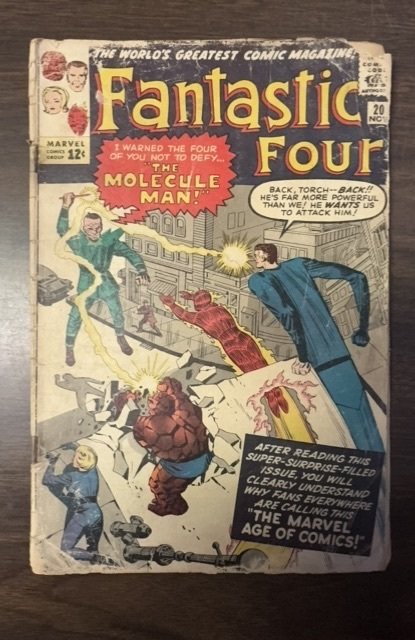 Fantastic Four #20 (Marvel Comics, 1963), raw, ungraded comic book — front cover