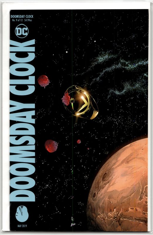 Doomsday Clock #9 (DC Comics, 2019), raw, ungraded comic book — front cover