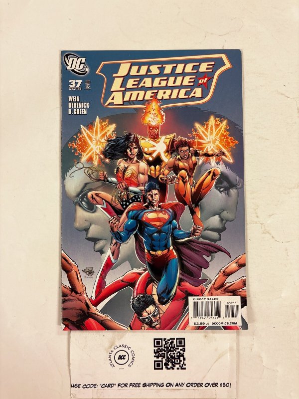 Justice League of America #37 (DC Comics), raw comic book in NM condition — front cover