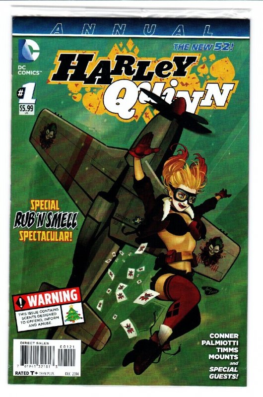 Harley Quinn Annual #1 (DC Comics, 2014), raw comic book in NM condition — front cover