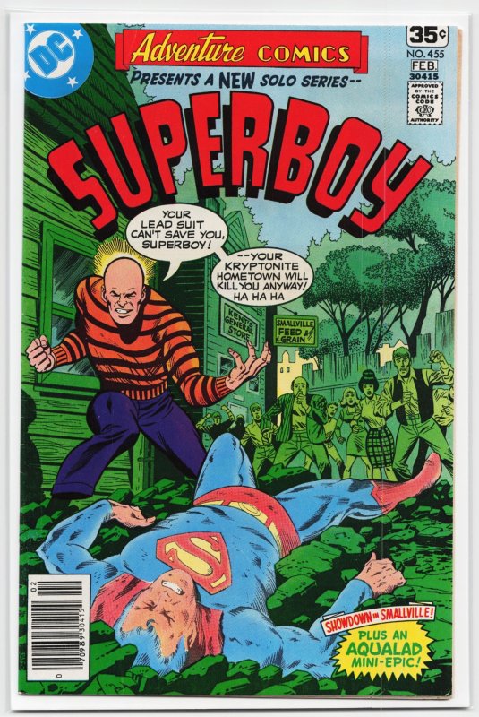 Adventure Comics #455 (DC Comics, 1978), raw, ungraded comic book — front cover