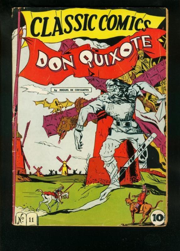 Classic Comics #11 (Gilberton, 1943), raw comic book in VG condition — front cover