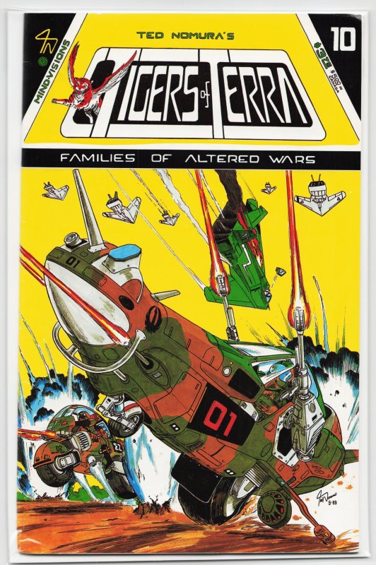 Tigers of Terra: Families of Altered Wars #10 (1990), raw, ungraded comic book — front cover