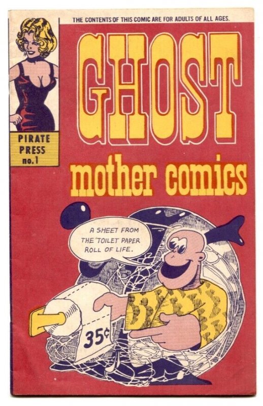 Ghost Mother Comics #1 (1969), raw comic book in VF condition — front cover