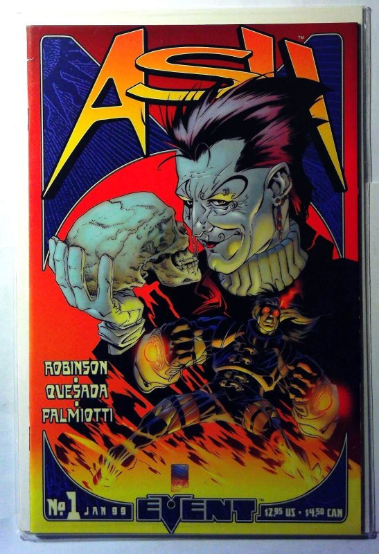 Ash Fire and Crossfire #1 (1999), raw, ungraded comic book — front cover