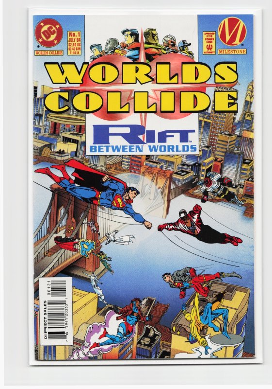 Worlds Collide Newstand Cover (1994) (1994), raw, ungraded comic book — front cover