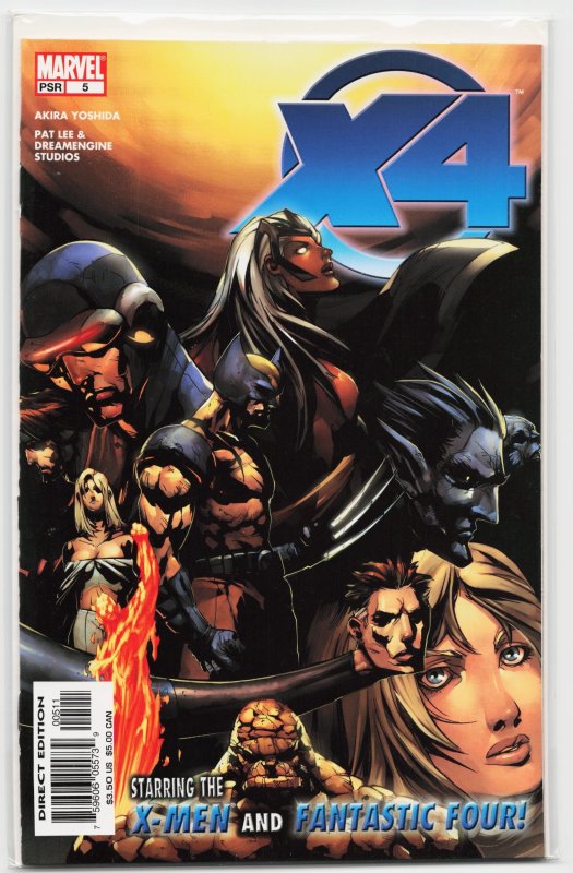 X-Men/Fantastic Four #5 (Marvel Comics, 2005), raw, ungraded comic book — front cover