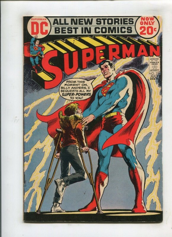 Superman #254 (DC Comics, 1972), raw comic book in 6.5 condition — front cover