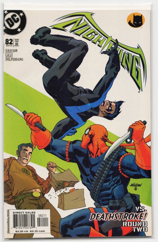 Nightwing #82 (DC Comics, 2003), raw, ungraded comic book — front cover