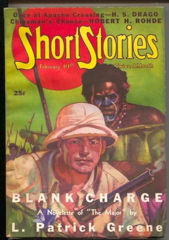 Pulp: Short Stories 2/10/1937-Doubleday-Hero Pulp-The Major in "Blank Charge..., raw, ungraded comic book — front cover