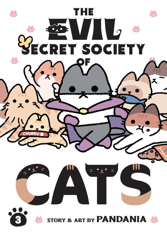 The Evil Secret Society of Cats Vol. 3 Manga 2023 the Feline Menace (2023), raw, ungraded comic book — front cover