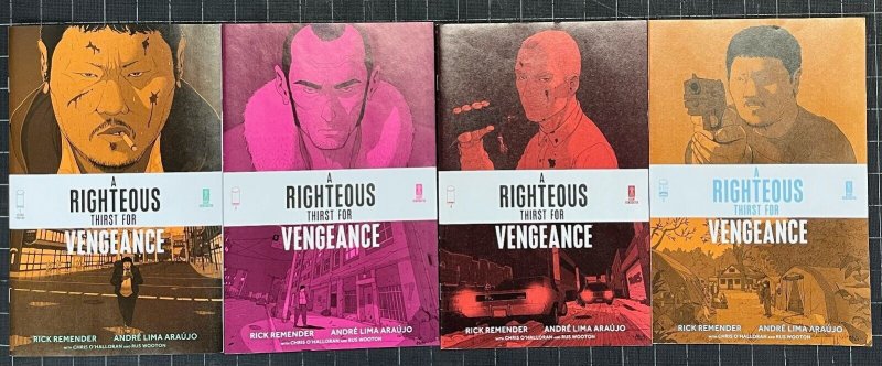 A Righteous Thirst for Vengeance (2021) #'s 1 2 4 6 Lot of 4 Books Image Comics (Image Comics, 2021), raw, ungraded comic book — front cover