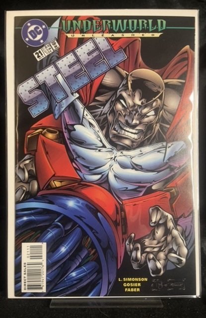 Steel #21 (DC Comics, 1995), raw, ungraded comic book — front cover