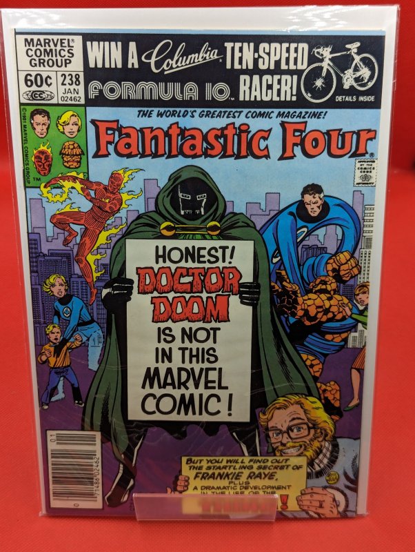 Fantastic Four #238 (Marvel Comics, 1982), raw, ungraded comic book — front cover