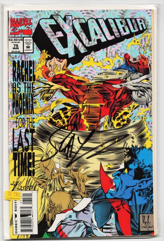Excalibur #75 (Marvel Comics, 1994), raw, ungraded comic book — front cover