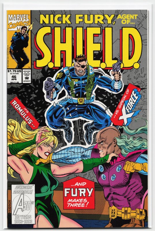Nick Fury, Agent of SHIELD #46 (Marvel Comics, 1993), raw, ungraded comic book — front cover