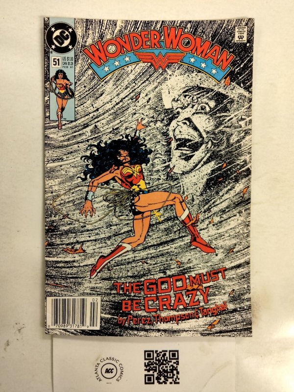 Wonder Woman #51 (DC Comics), raw comic book in NM condition — front cover