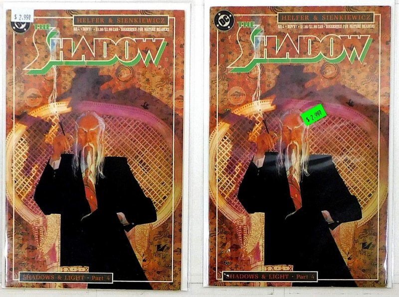 The Shadow Lot of 2 #4 x2 (1987) DC Comics 1st Print Comic Books (DC Comics, 1987), raw, ungraded comic book — front cover