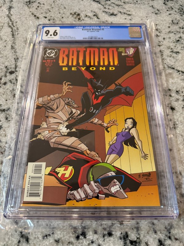 Batman Beyond #5 (Marvel Comics, 1999), CGC 9.6 graded comic book, Universal Blue label — front cover in its holder