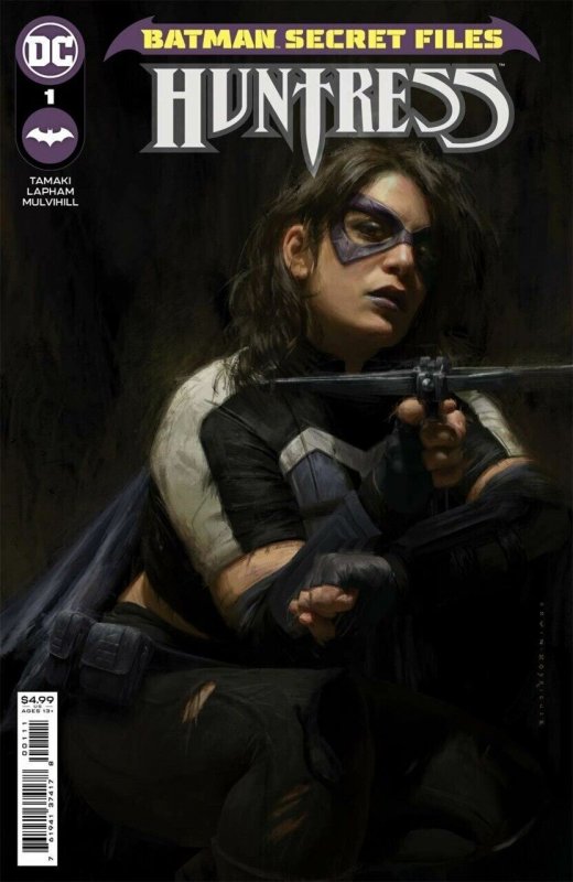 Batman Secret Files: Huntress #1 (2021), raw comic book in VF/NM condition — front cover