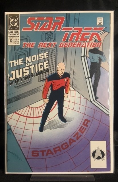 Star Trek: The Next Generation #10 (DC Comics, 1990), raw, ungraded comic book — front cover