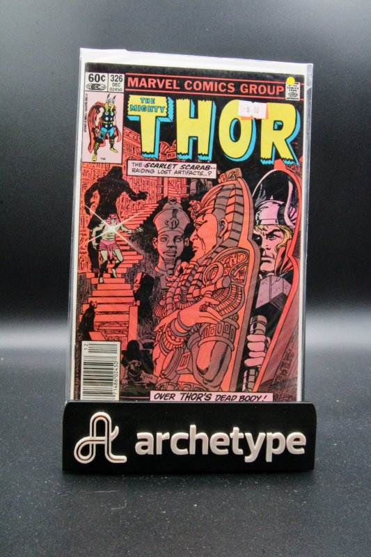 The Mighty Thor #326 (Marvel Comics, 1982), raw, ungraded comic book — front cover