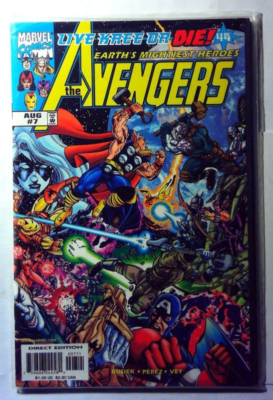 Avengers 3rd Series #7 (Marvel Comics, 1998), raw, ungraded comic book — front cover