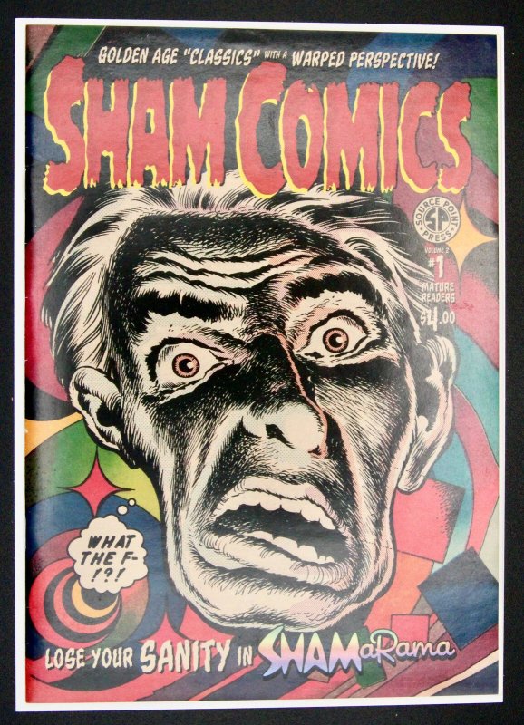 Sham Comics #1 (2022), raw, ungraded comic book — front cover
