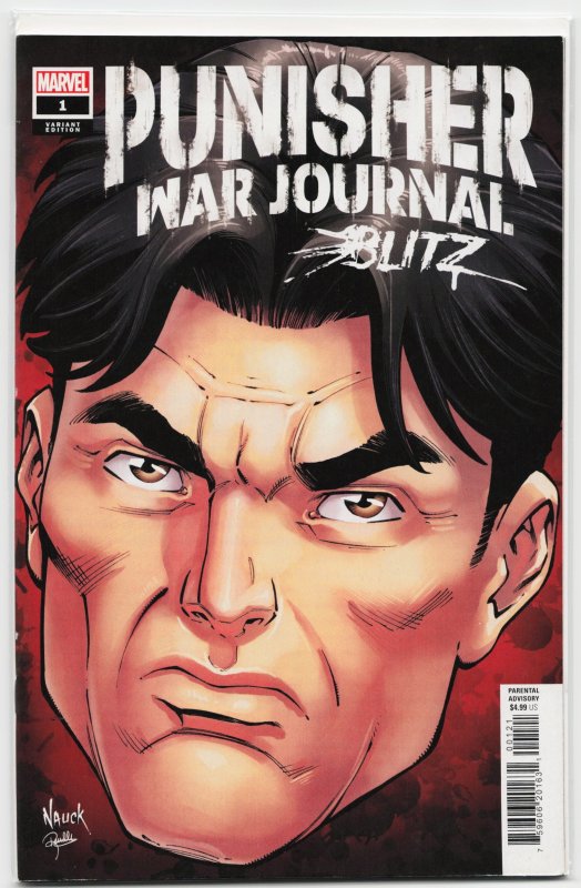 Punisher War Journal: Blitz Nauck Cover (2022) Punisher (2022), raw, ungraded comic book — front cover