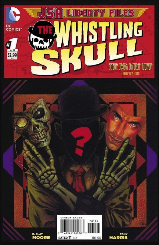 JSA Liberty Files: the Whistling Skull #1, raw comic book in NM condition — front cover