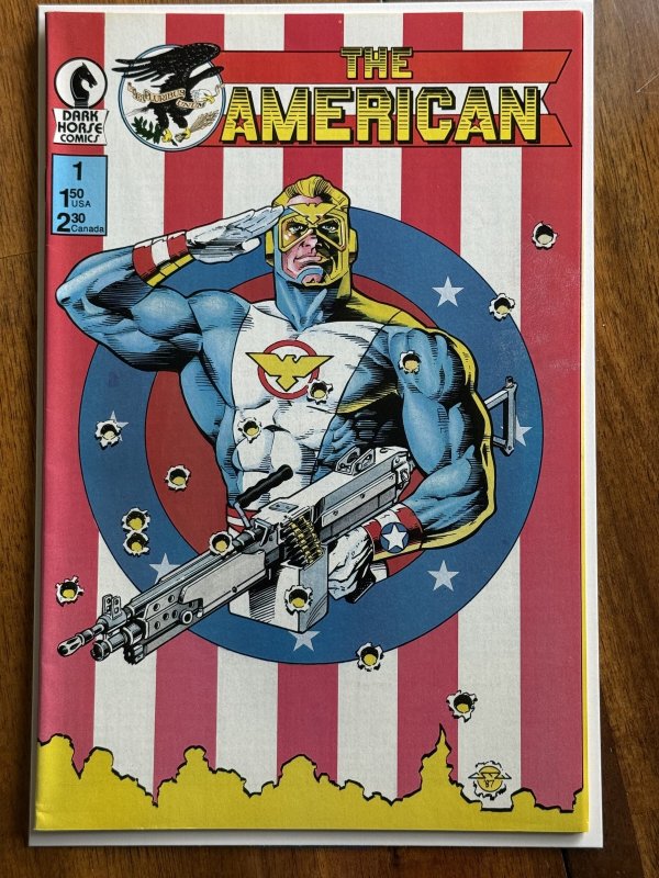 The American #1 (Dark Horse Comics, 1987), raw comic book in VF 8.0 condition — front cover