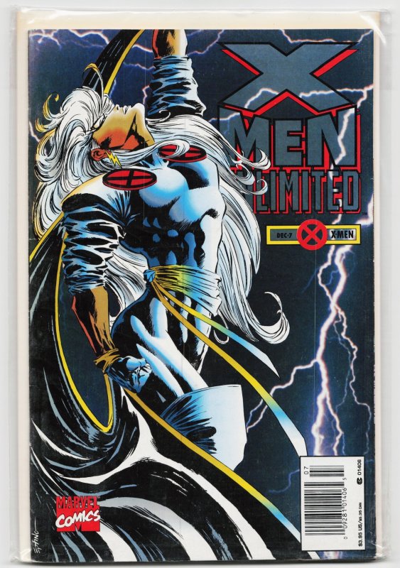 X-Men Unlimited #7 (Marvel Comics, 1994), raw, ungraded comic book — front cover
