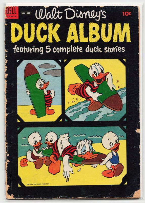 Four Color #492 (Dell Comics, 1953), raw, ungraded comic book — front cover