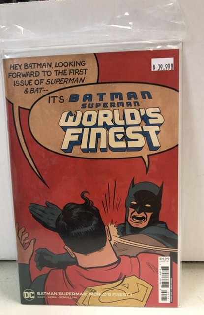 Batman/Superman: World's Finest #1 (DC Comics, 2022), raw, ungraded comic book — front cover