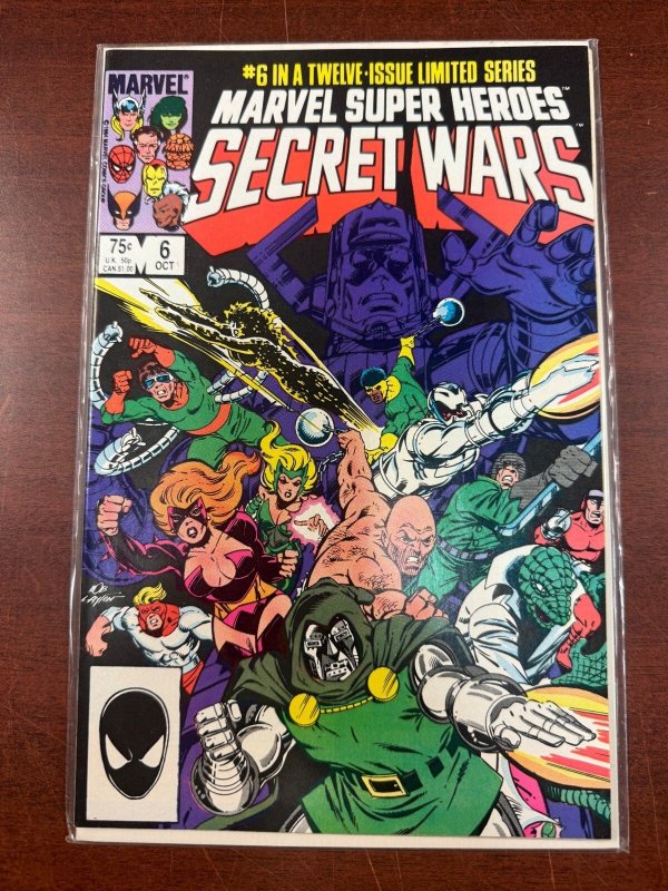 Marvel Super Heroes Secret Wars #6 (Marvel Comics, 1984), raw comic book in NM condition — front cover